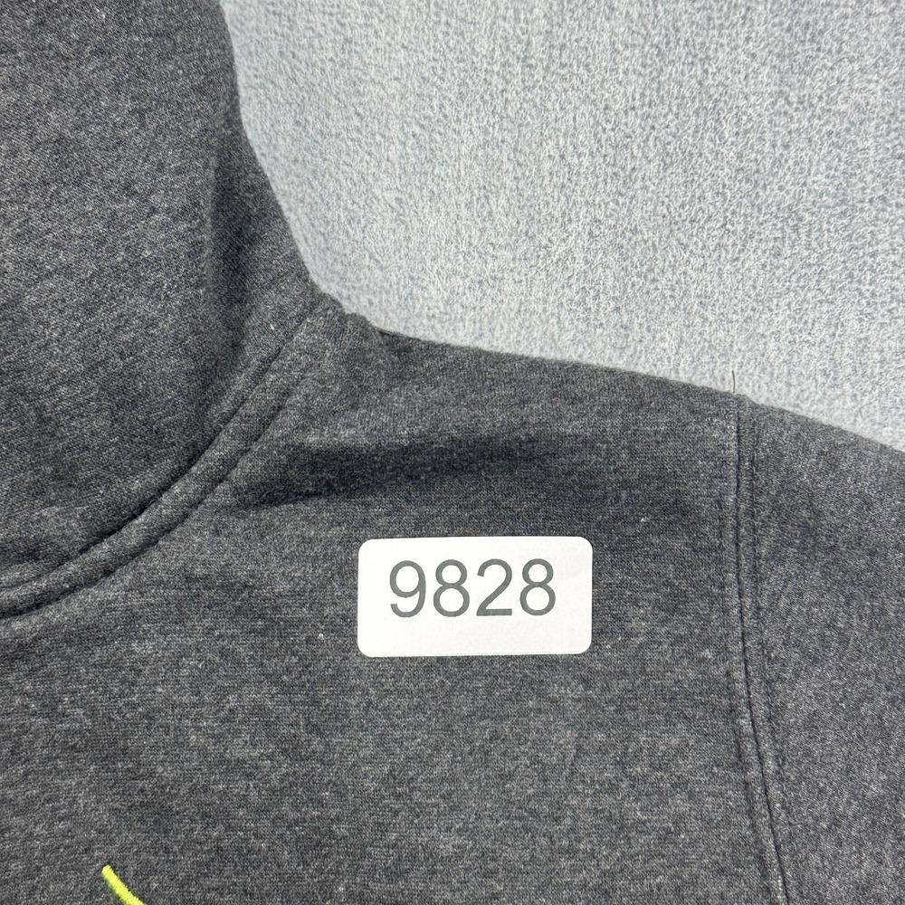 Hoka One One Hoodie Womens Medium Gray Pullover Sweatshirt Fleece Training Gym - Picture 12 of 12